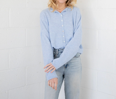 Ocean Breeze Button-Up Cardigan by 75