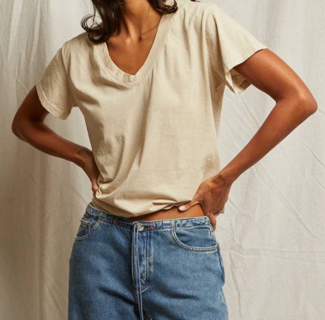 Hendrix Basic V Neck Tee by Perfect White Tee