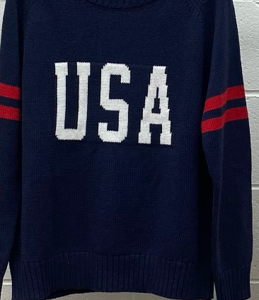 USA Varsity Knit Sweater by 75