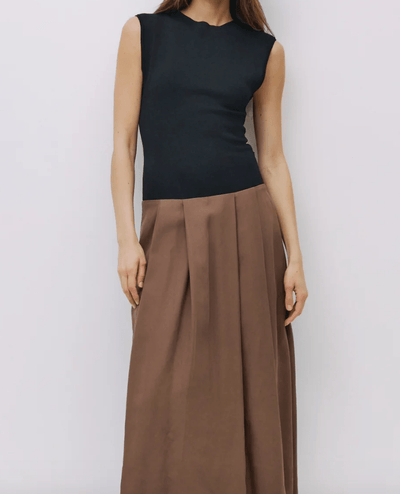 Sunset Contrast Maxi Dress