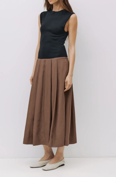 Sunset Contrast Maxi Dress