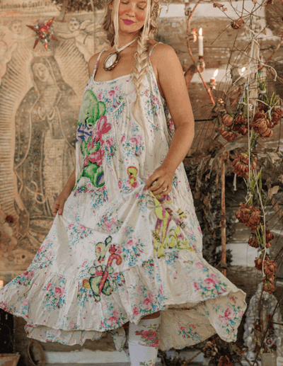 Appliqué Vianney Slip Dress 1434 by Magnolia Pearl