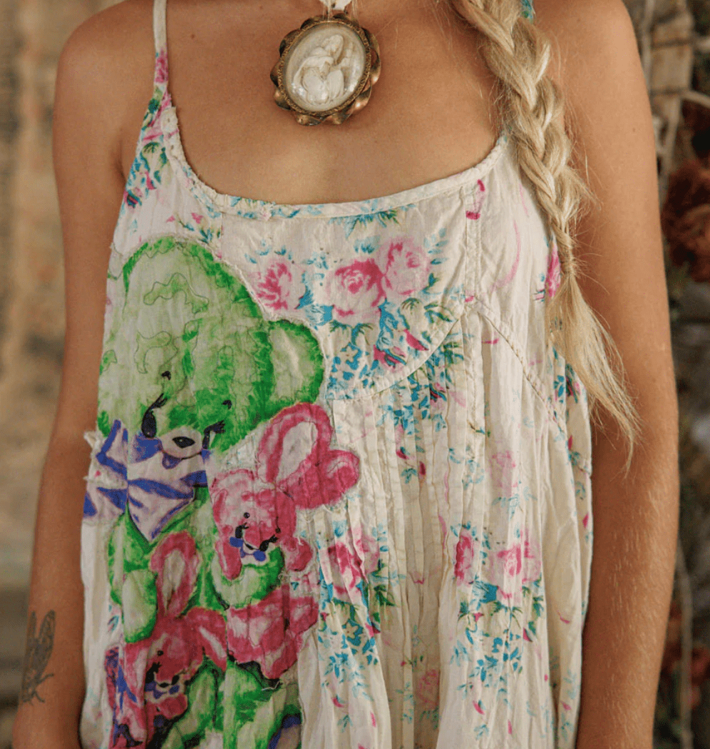 Appliqué Vianney Slip Dress 1434 by Magnolia Pearl