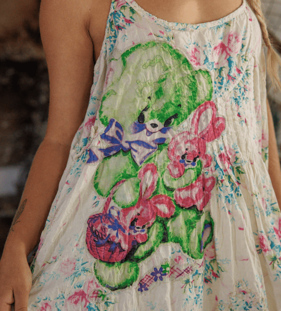 Appliqué Vianney Slip Dress 1434 by Magnolia Pearl