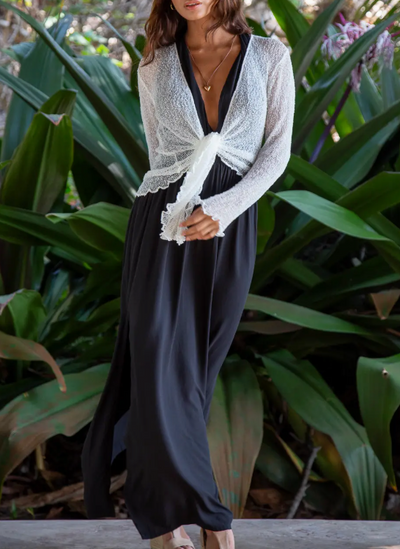The Coastal Drift Open-Knit Shrug by 75