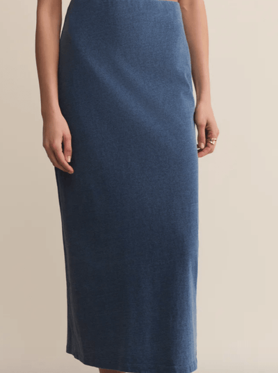 Gail Jersey Denim Midi Skirt by Z Supply