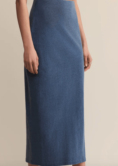 Gail Jersey Denim Midi Skirt by Z Supply
