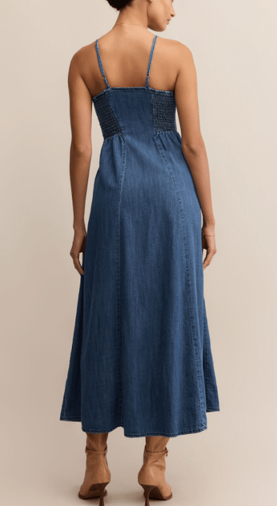 ANGEL EYES DENIM MIDI DRESS by Z Supply