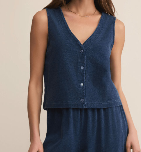 Solace Jersey Denim Top by Z Supply