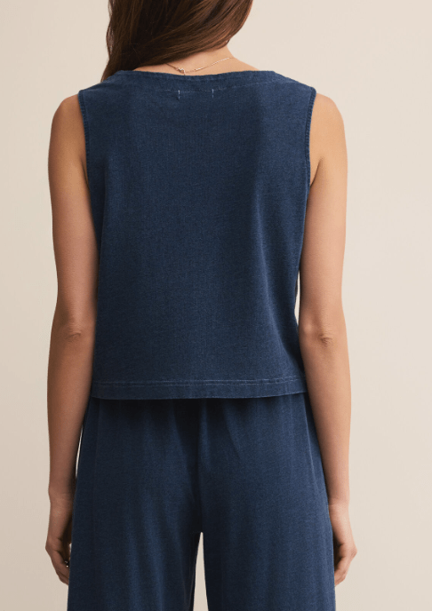 Solace Jersey Denim Top by Z Supply