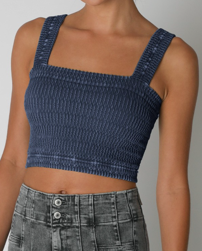 The Shoreline Shirred Crop by 75