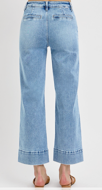 Seabreeze Crop Wide-Leg Jeans