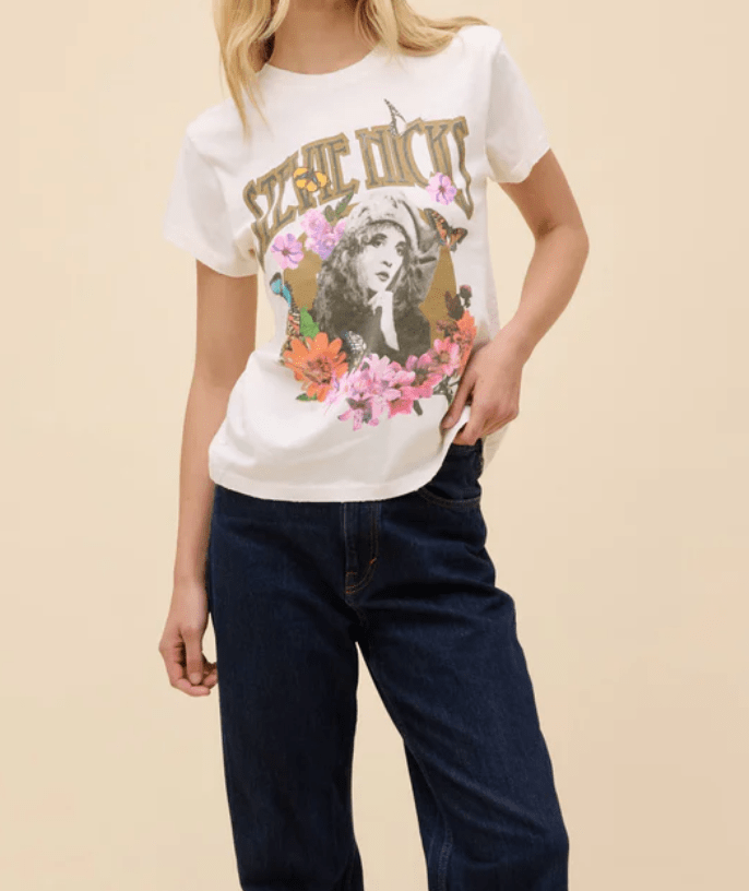 STEVIE NICKS FLOWER COLLAGE TOUR TEE by Daydreamer