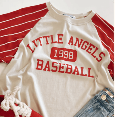 Daydreamer LA – Little Angels Baseball Raglan Tee