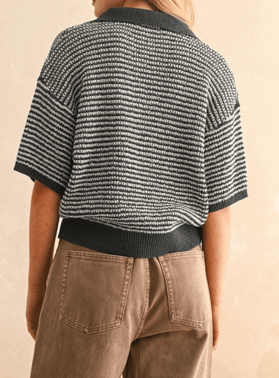 Mariner Mood Knit Polo Top by 75