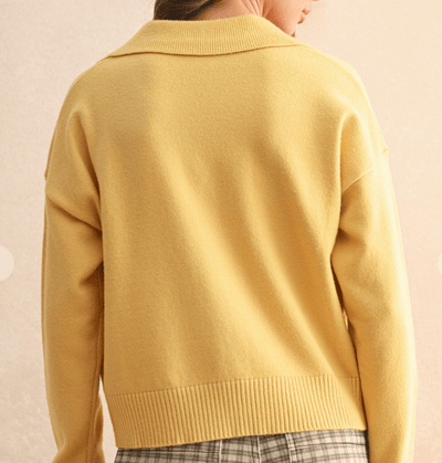 Golden Coast Collared Knit Sweater by 75