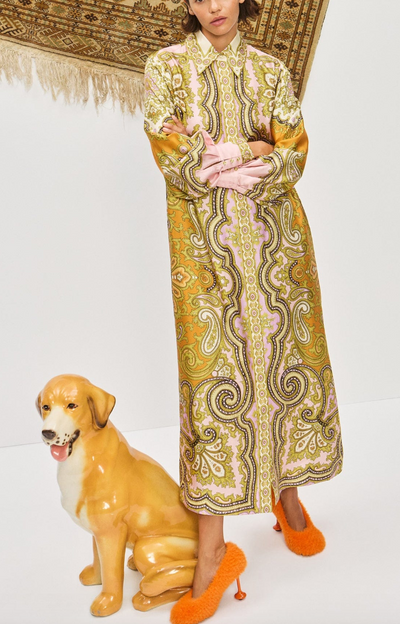 Clemenza Silk Shirtdress by Alemais