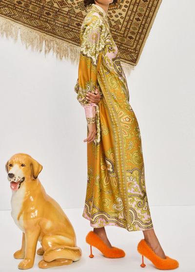 Clemenza Silk Shirtdress by Alemais