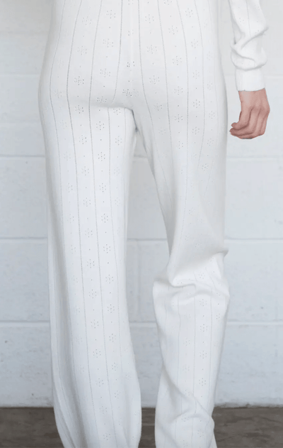 Cloud Drift Pointelle Knit Pants by 75