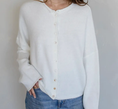 Ocean Breeze Button-Up Cardigan by 75