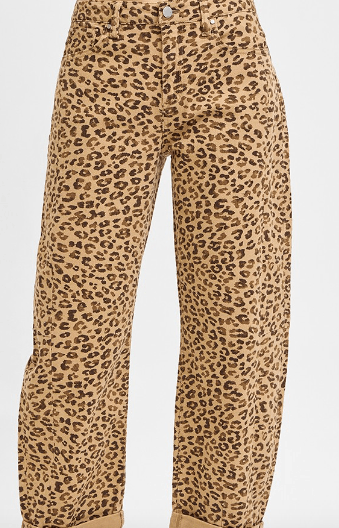 Wild Thing Mid Rise Cropped Barrel Pants