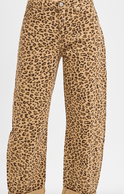 Wild Thing Mid Rise Cropped Barrel Pants