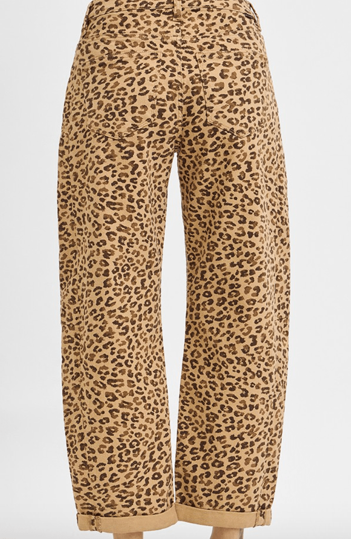 Wild Thing Mid Rise Cropped Barrel Pants