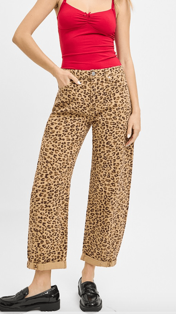 Wild Thing Mid Rise Cropped Barrel Pants