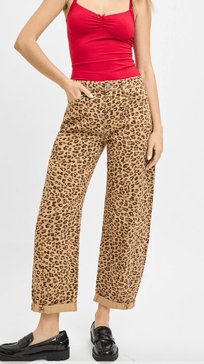 Wild Thing Mid Rise Cropped Barrel Pants