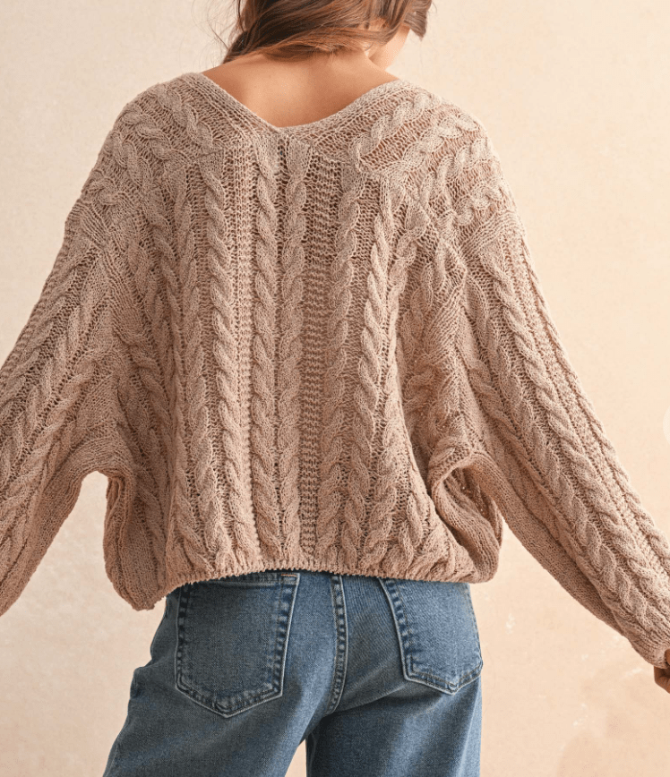 Light Weight Cable Knitted Cardigan by 75