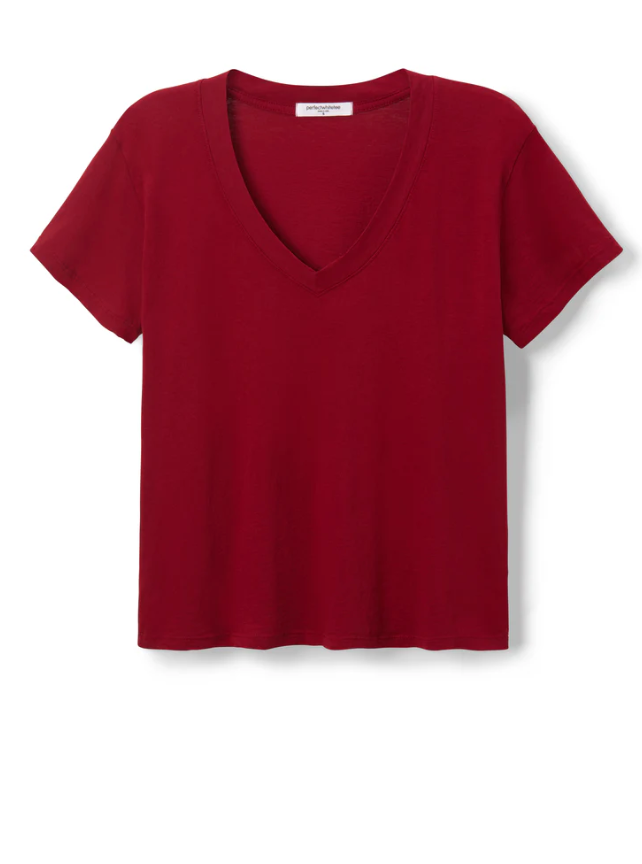 Hendrix Basic V Neck Tee by Perfect White Tee