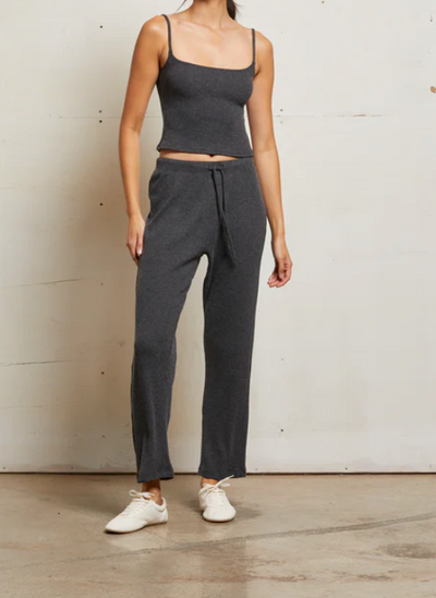 Remi Sweater Rib Drawstring Pant by Perfect White Tee