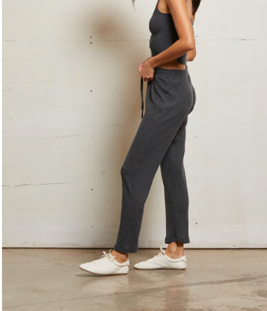 Remi Sweater Rib Drawstring Pant by Perfect White Tee