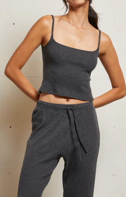 Remi Sweater Rib Drawstring Pant by Perfect White Tee