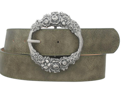 Florette Oval Buckle Belt by 75