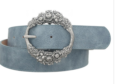 Florette Oval Buckle Belt by 75