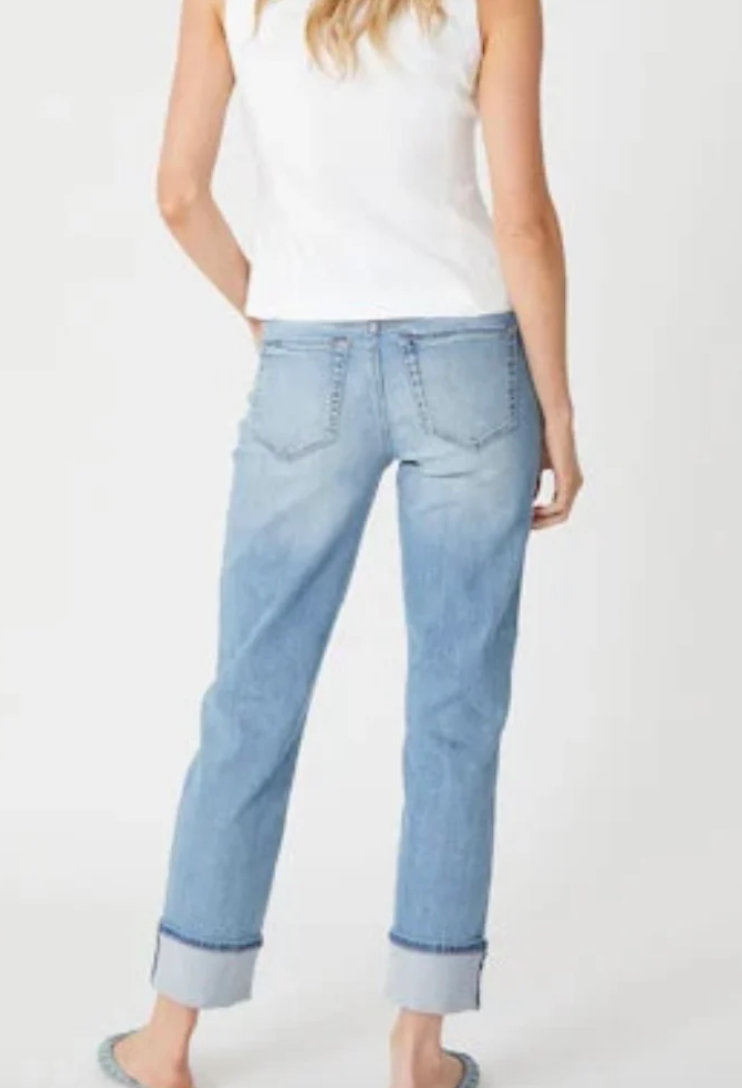 Jessie Wide Cuff Slim Jean by Level 99