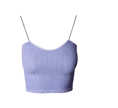 Vintage Ribbed Crop Top by 75