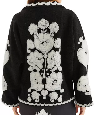 Floral Arabesque Fleece Coat by FARM RIO