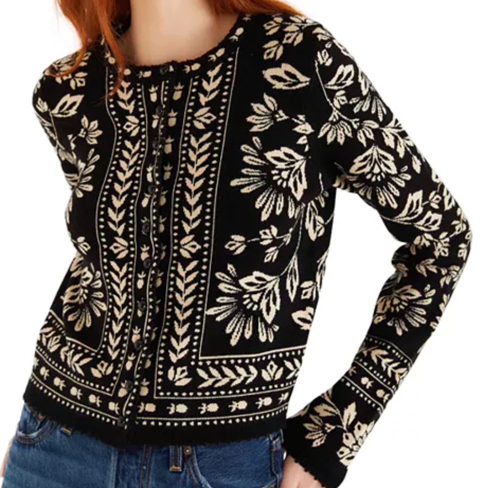 Flower Bloom Knit Cardigan by FARM RIO – 75° & Fuzzy