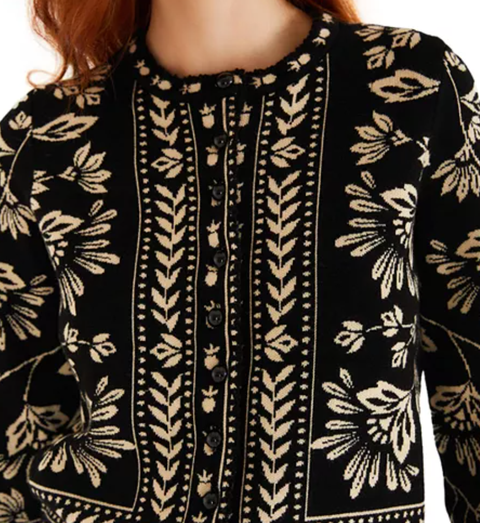 Flower Bloom Knit Cardigan by FARM RIO