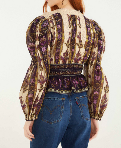 Embroidered Tapestry Sand Long Sleeve by FARM RIO