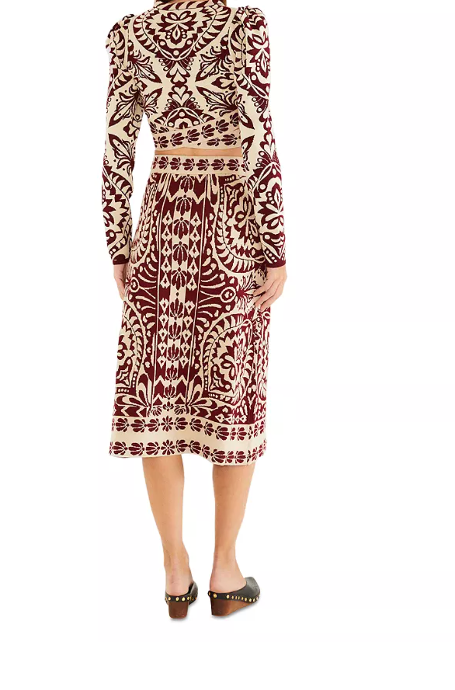 Pineapple Love Knit Midi Skirt by FARM RIO