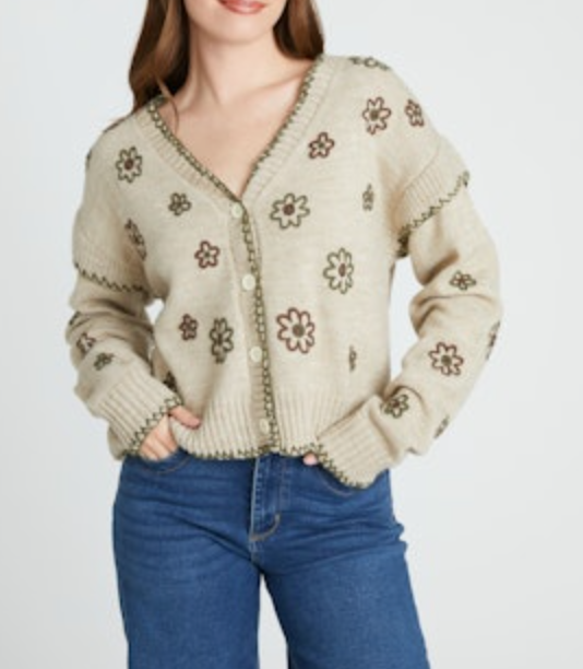 CARDIGAN X FLORALS by Driftwood