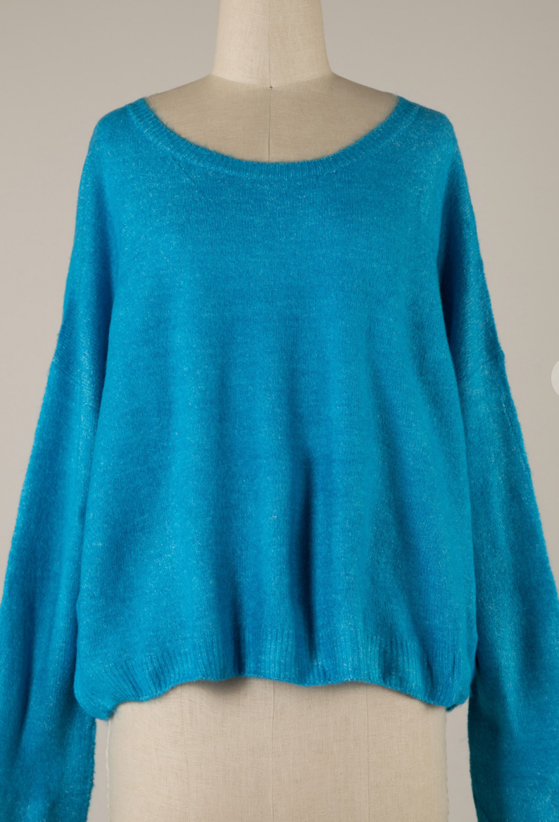 The Silver Lining Boatneck Sweater by 75