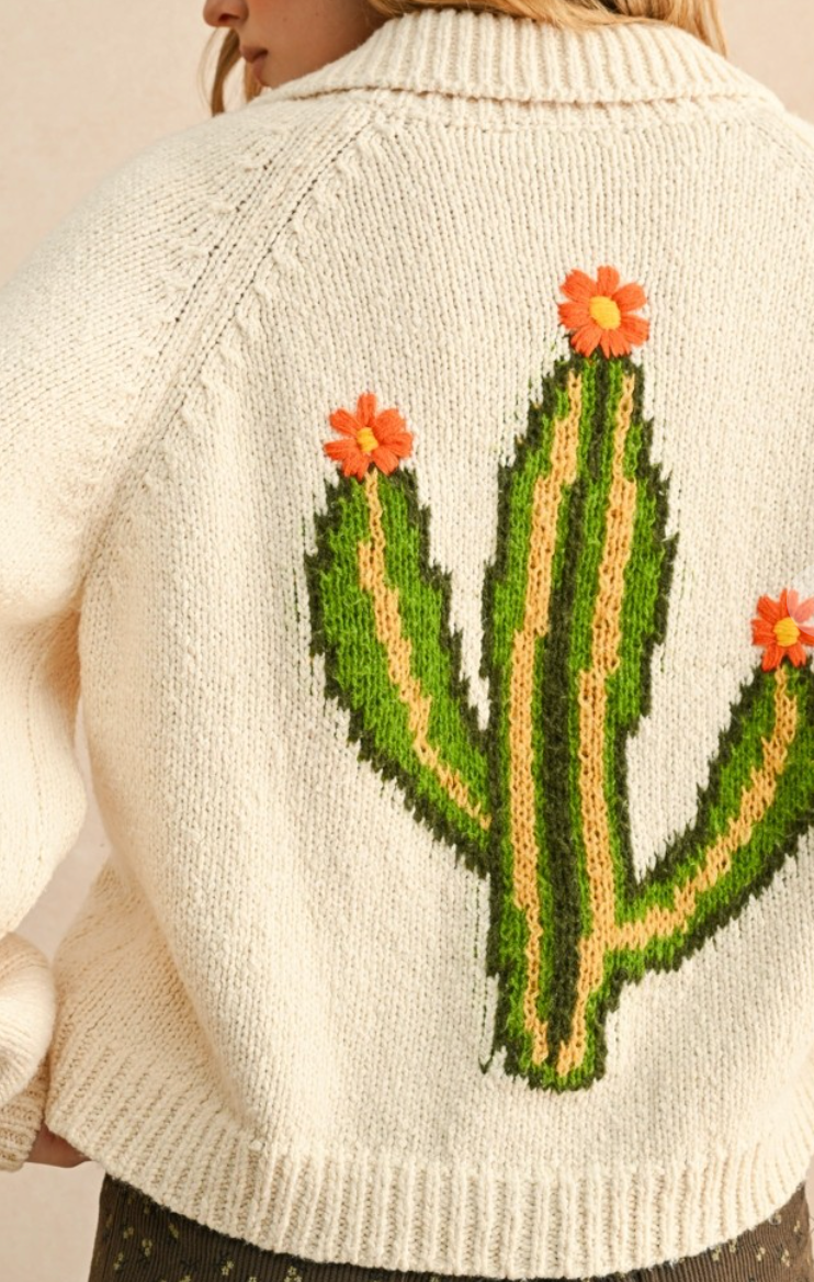 Desert Bloom Cactus Cardigan by 75