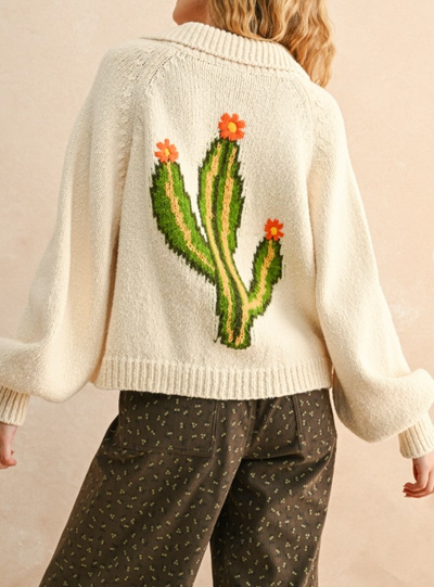 Desert Bloom Cactus Cardigan by 75