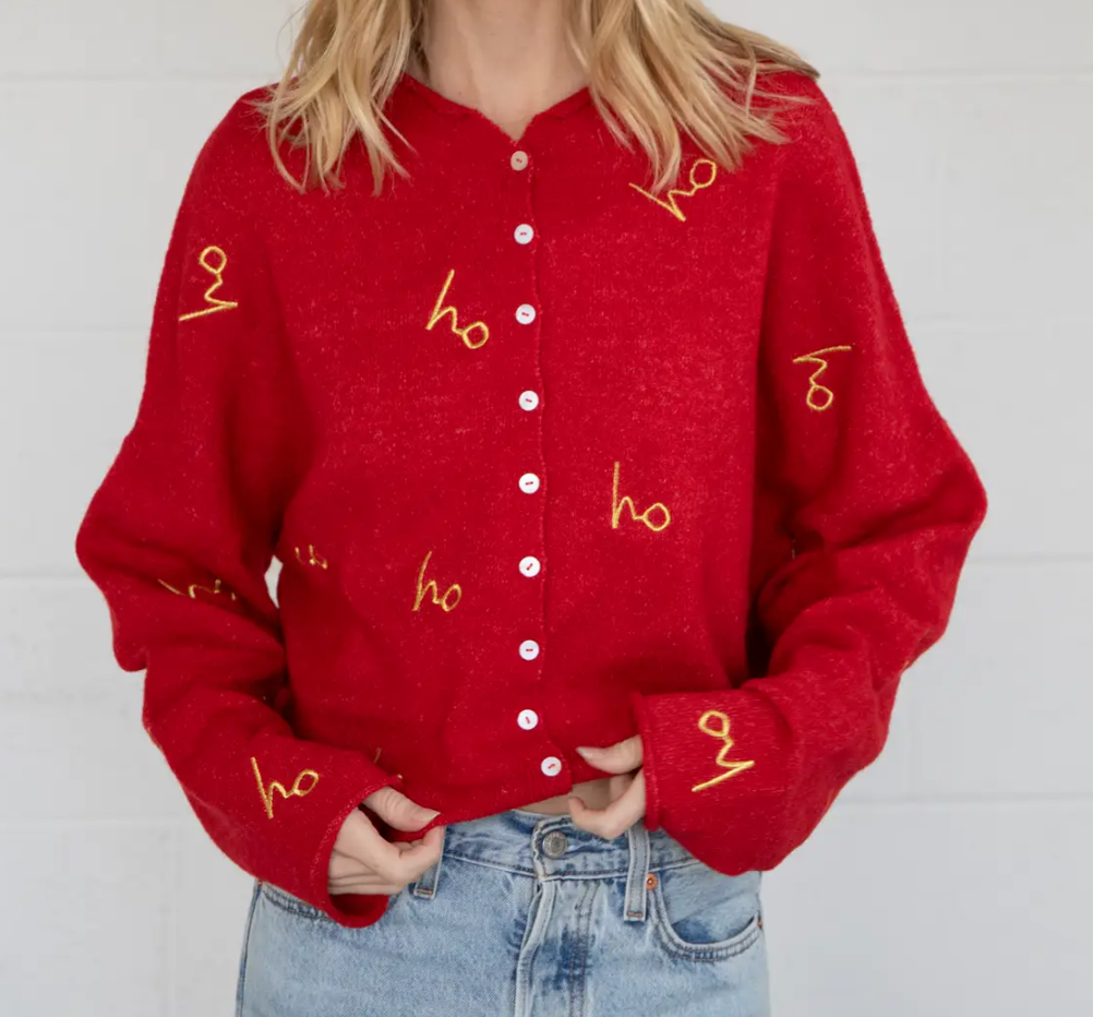 Holiday Ho-Ho Cozy Cardigan by 75