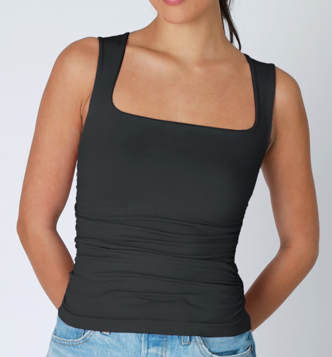 Sunset Stroll Ruched Tank