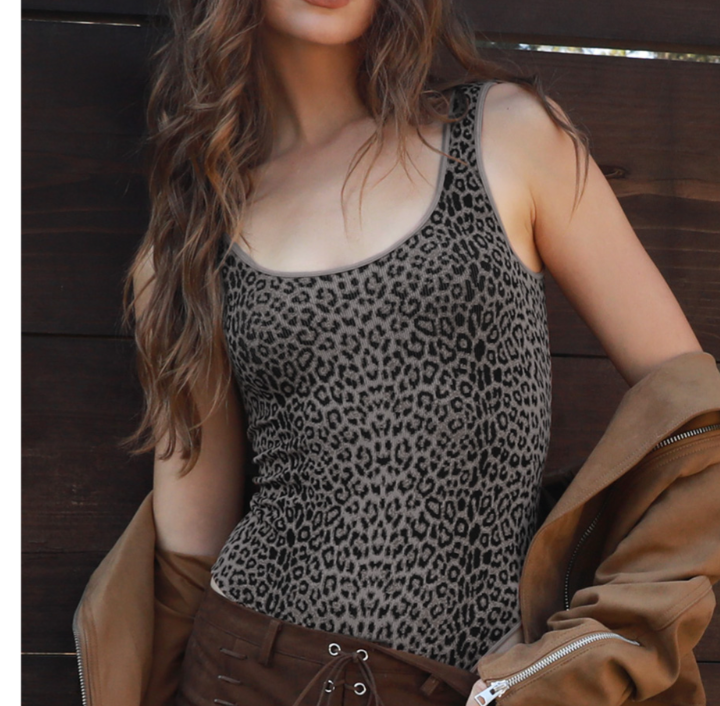 Wild Instinct Leopard Bodysuit – Scoop Neck by 75